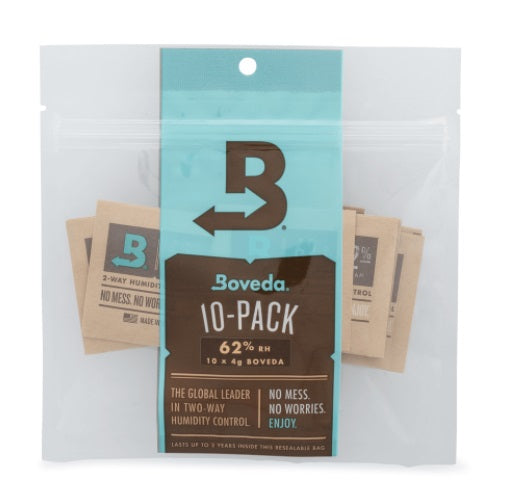 Boveda Humidity Control Packs - Préservez la Fraîcheur de Vos Plantes à 62%