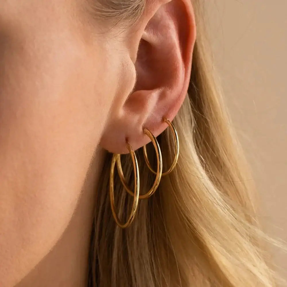 Boucle d'Oreille Femme Créole Or - Passeport Cases