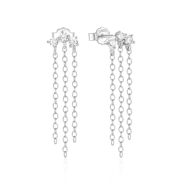 Boucles d'Oreilles Chaine Pendantes - Passeport Cases