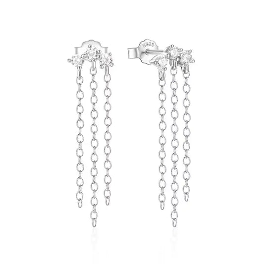 Boucles d'Oreilles Chaine Pendantes - Passeport Cases