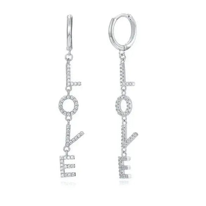 Boucles d'Oreilles Pendantes Love - Passeport Cases