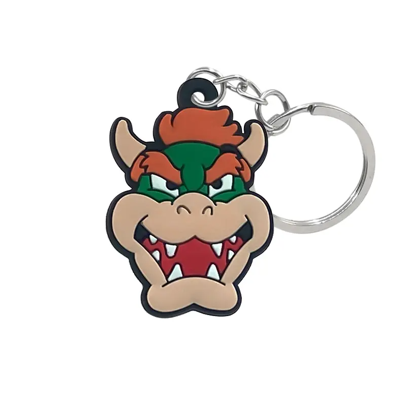 Porte-clé Bowser Face - Fan de Mario Bros