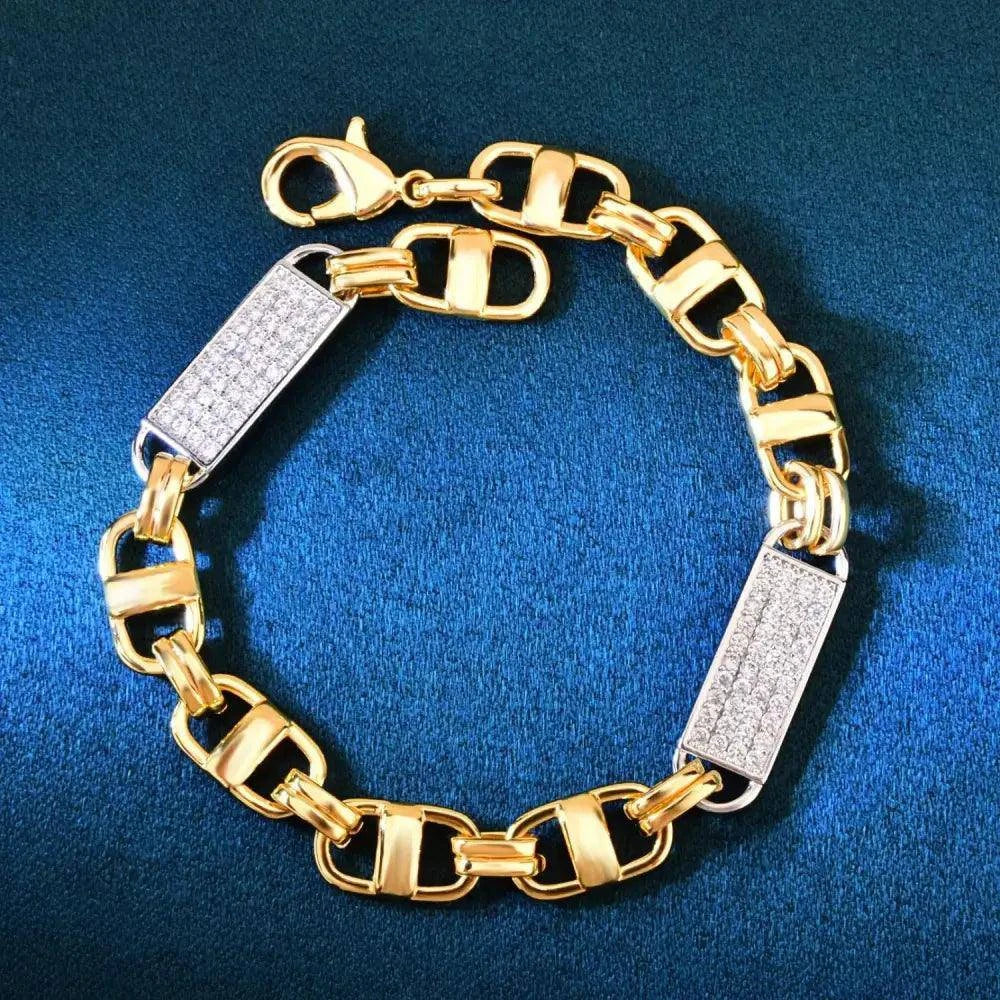 Bracelet Chaîne King Magnum Bicolore 8MM - Passeport Cases