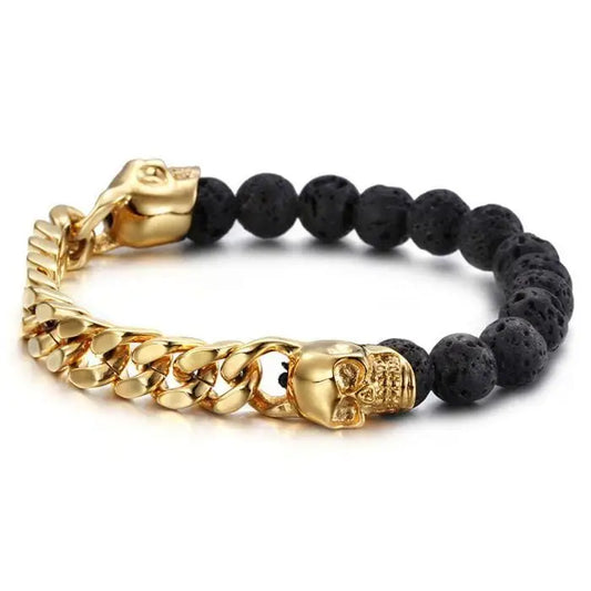 Bracelet Chaine Perles Homme