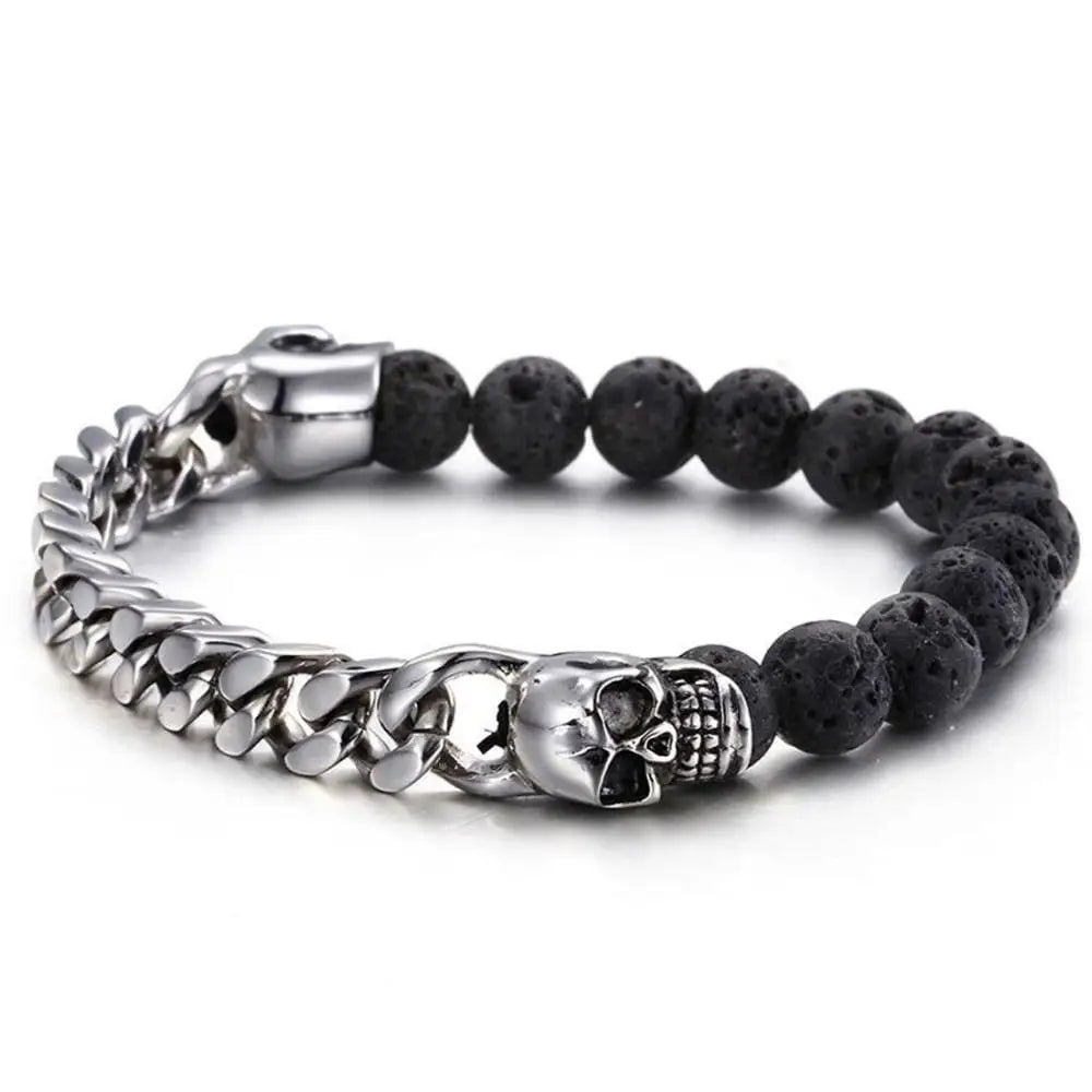 Bracelet Chaine Perles Homme