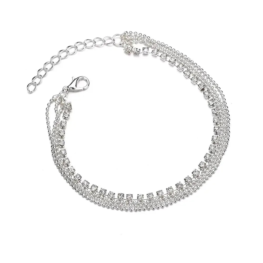 Bracelet Cheville Strass - Passeport Cases