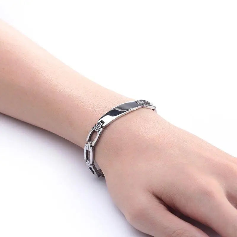 Bracelet Gourmette Argent Homme