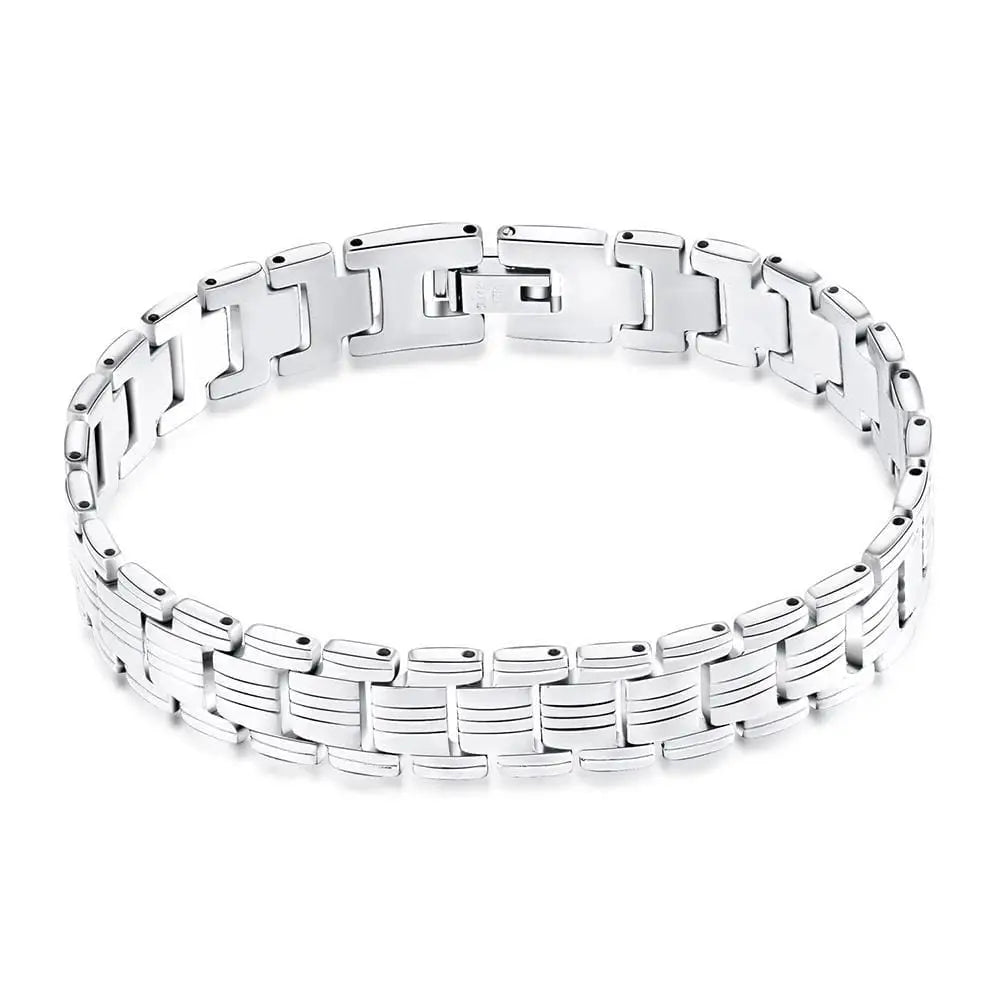 Bracelet Homme Chaine Moto Argent