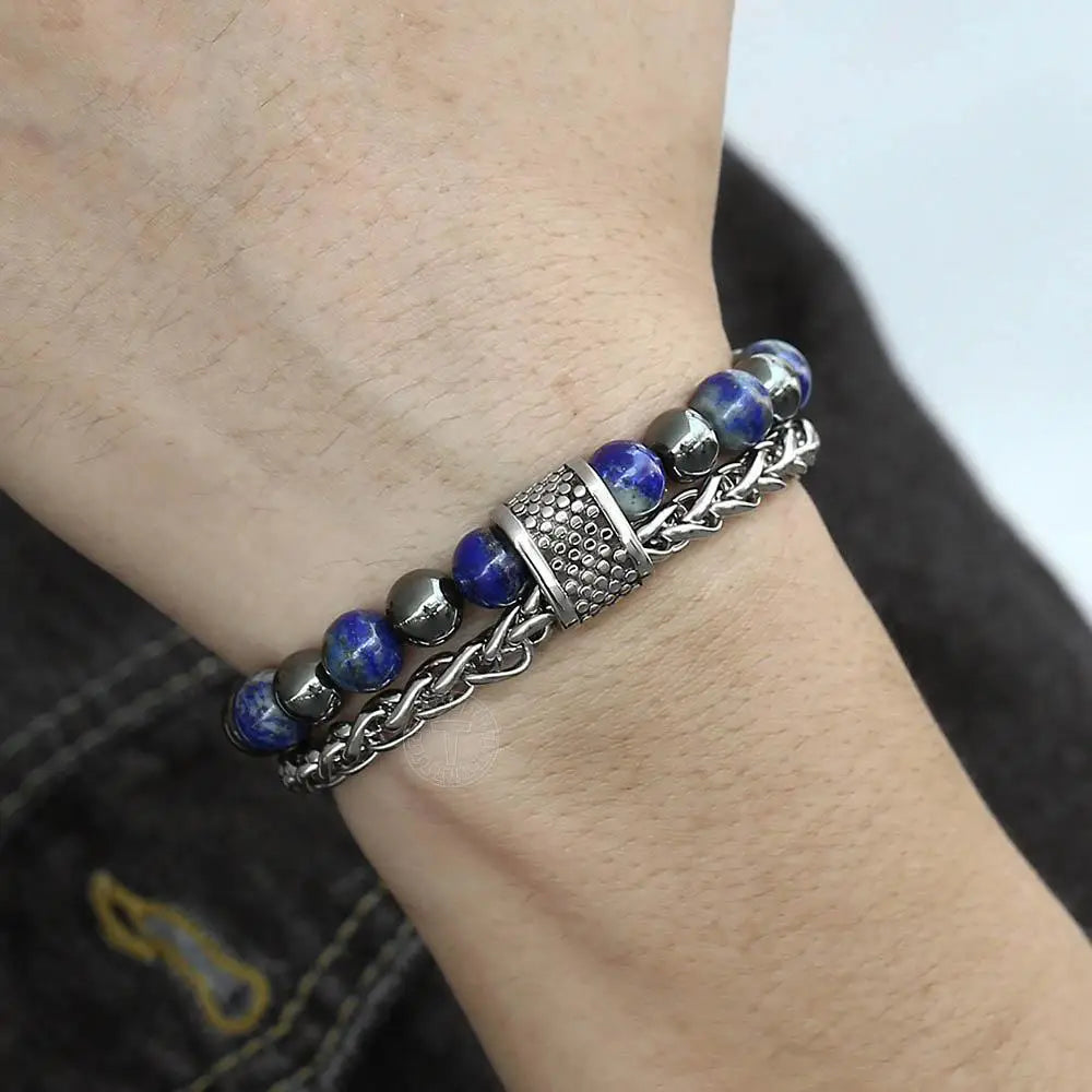 Bracelet Lapis Lazuli Homme