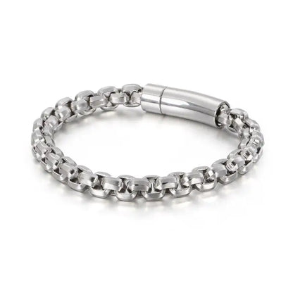 Bracelet Chaîne Maille en Acier