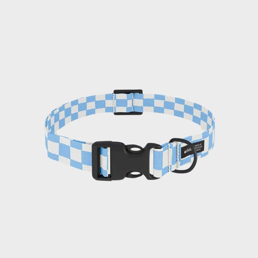 Hundhalsband - Blue Vichy