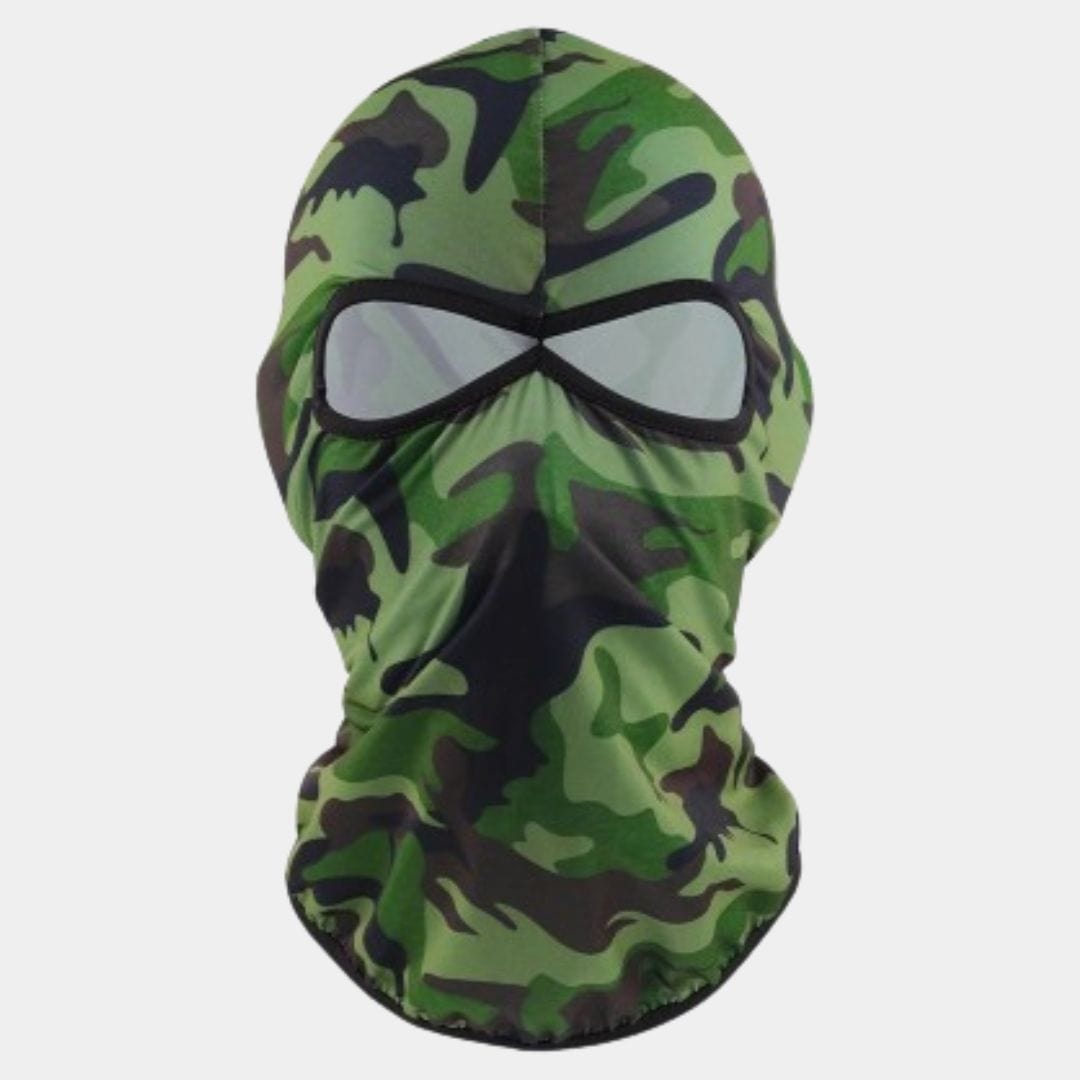 Cagoule 2 Trous Militaire Verte et Noire