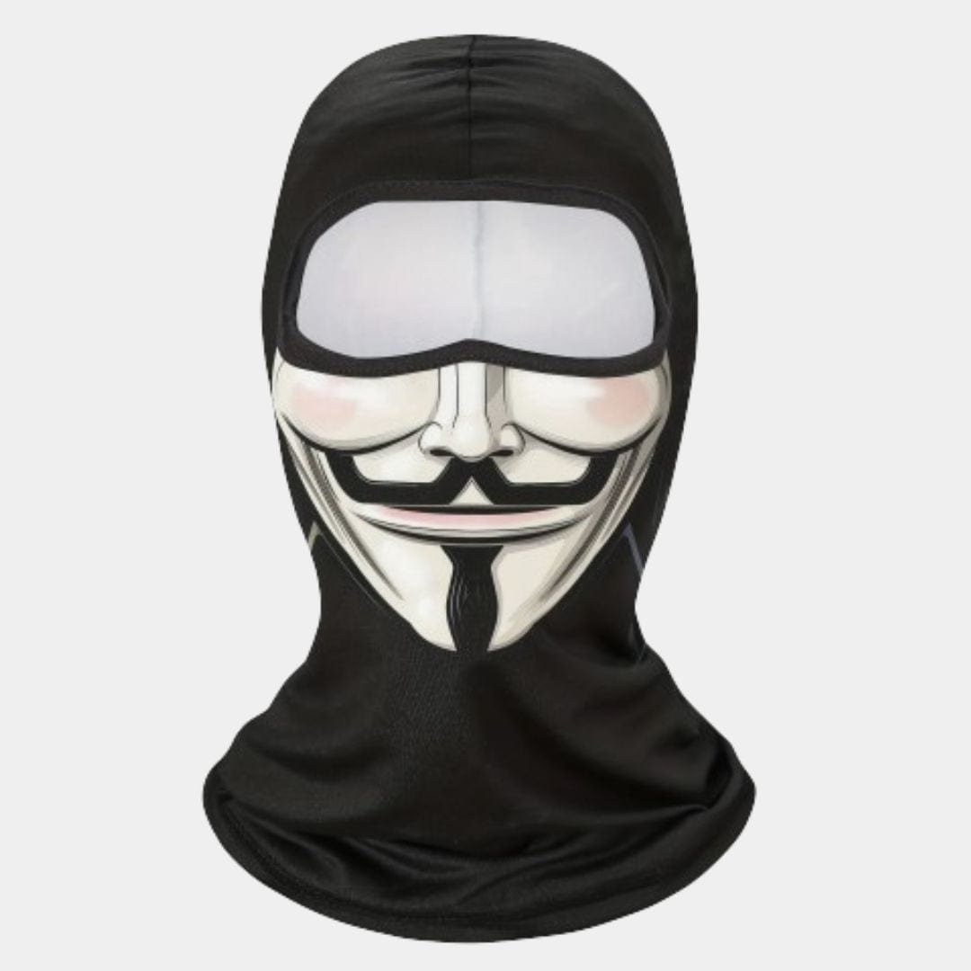 Cagoule Anonymous Noire et Blanche