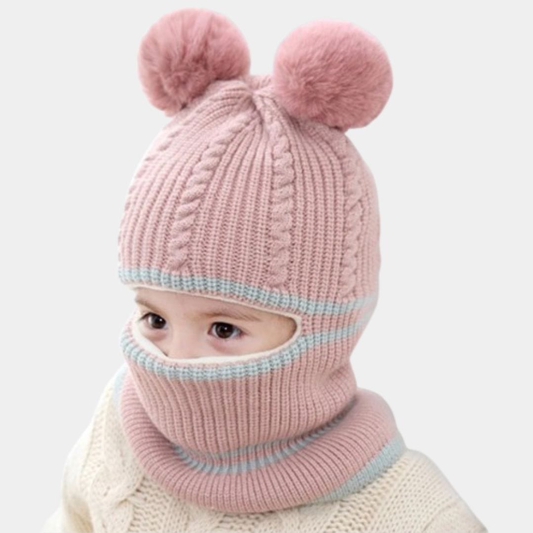 Cagoule Bébé Bonnet Rose