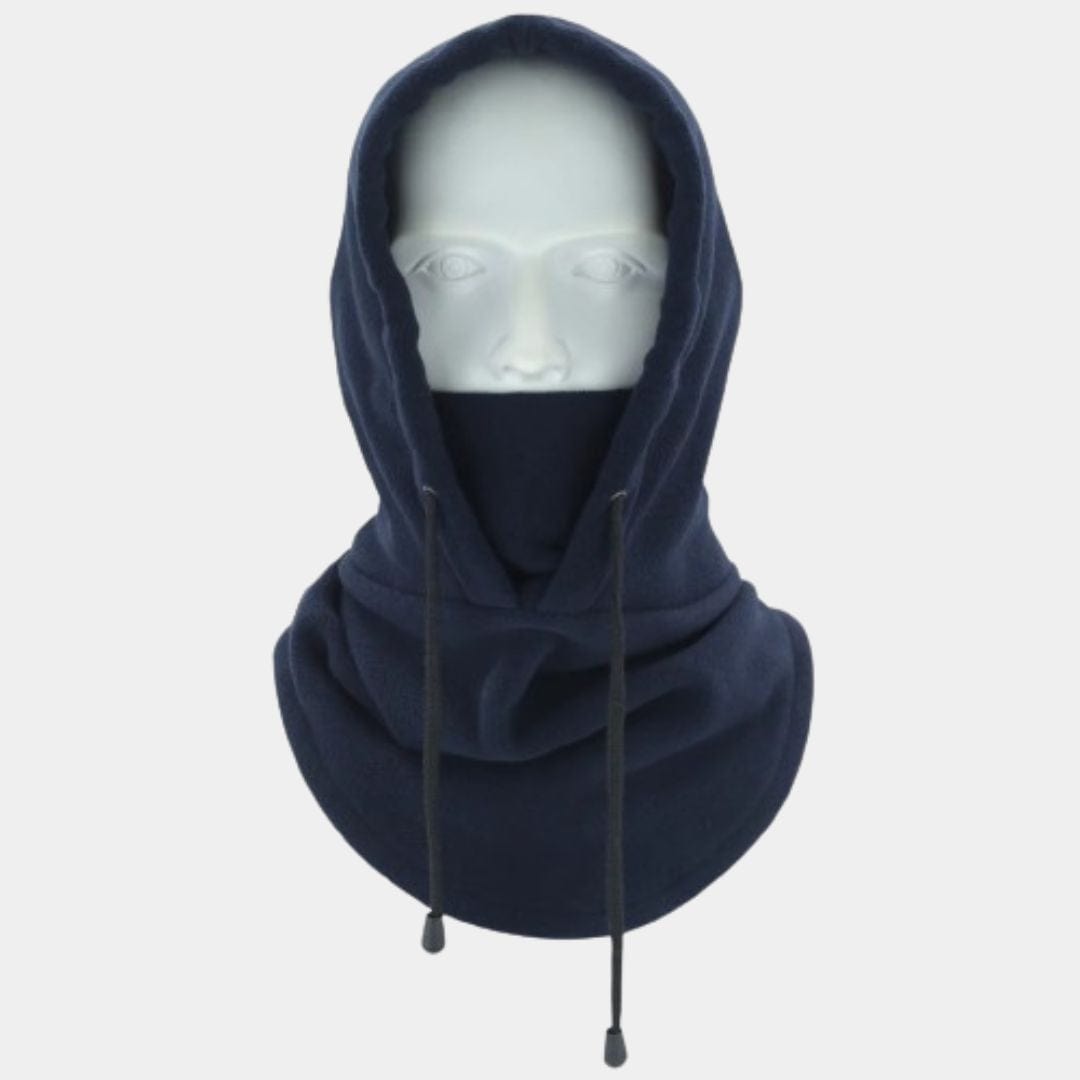 Cagoule Capuche Tricot Bleu Marine