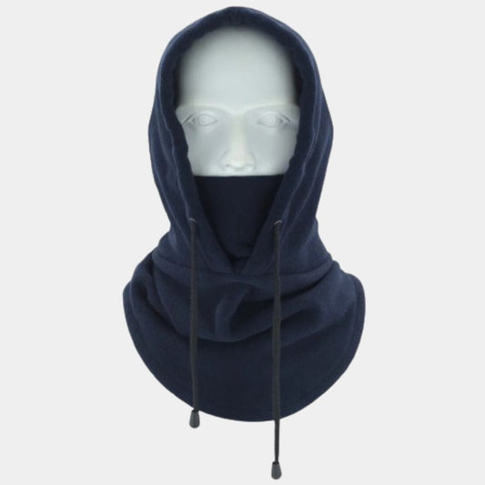 Cagoule Capuche Tricot Bleu Marine