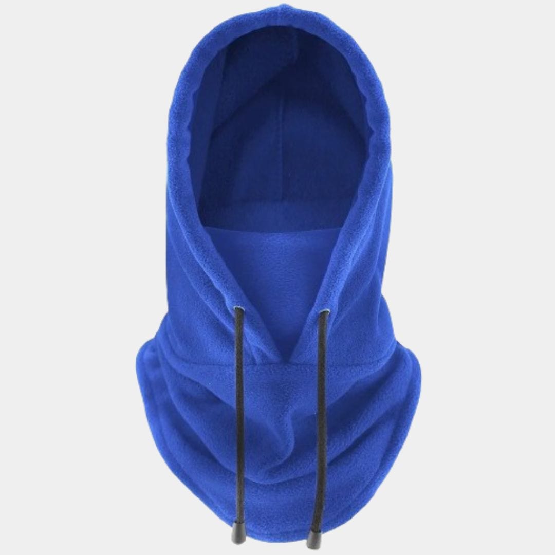 Cagoule Capuche Tricot Bleue