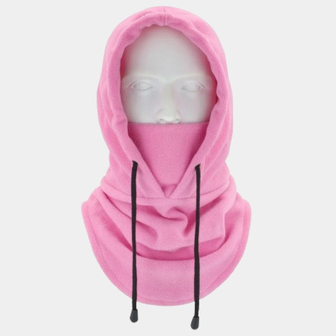 Cagoule Capuche Tricot Rose