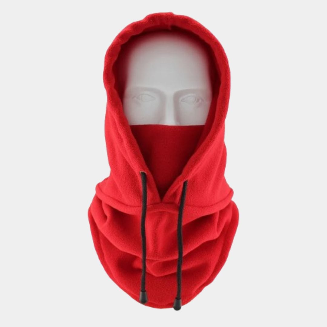 Cagoule Capuche Tricot Rouge