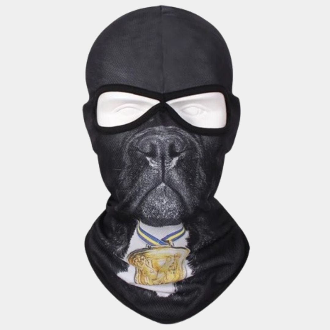 Cagoule Chien Noire et Or