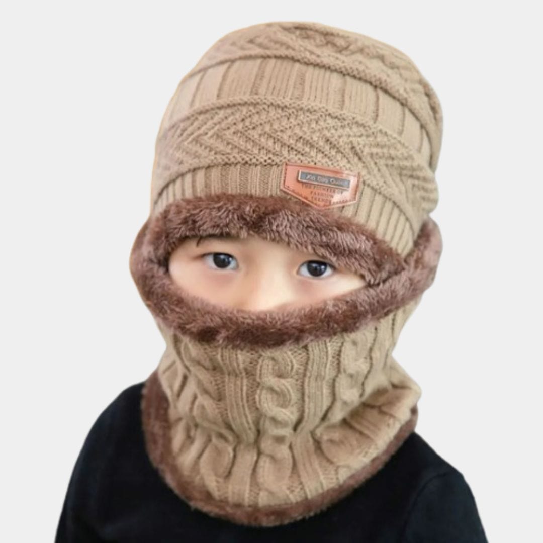 Cagoule Enfant Bonnet Beige