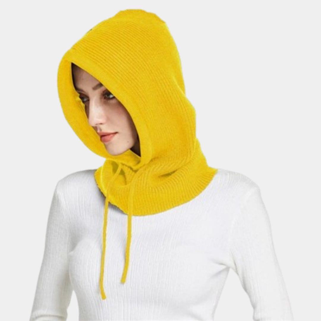 Cagoule Femme Cachemire Jaune