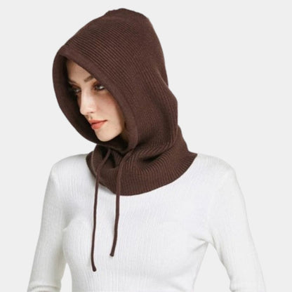 Cagoule Femme Cachemire Marron