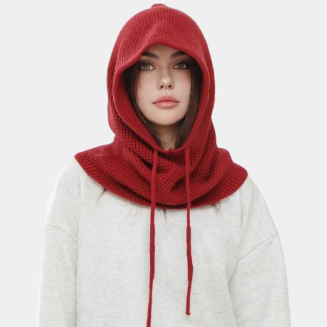 Cagoule Femme Large Rouge