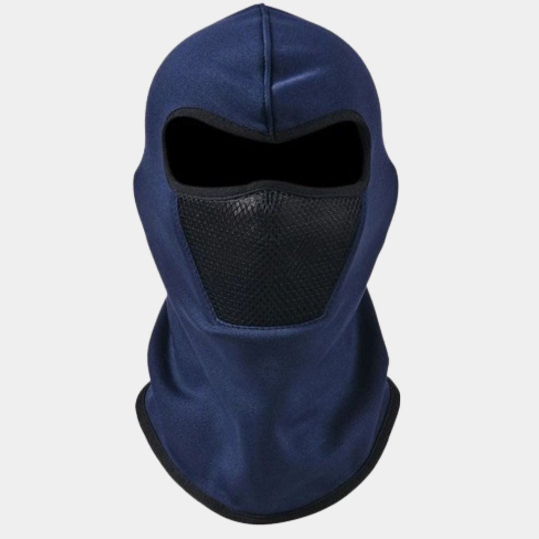 Cagoule Moto Thermique Bleue et Noire