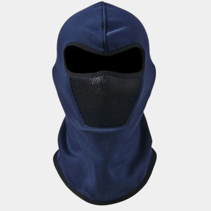 Cagoule Moto Thermique Bleue et Noire