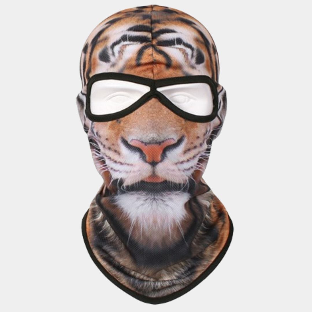 Cagoule Tigre Fauve et Blanche