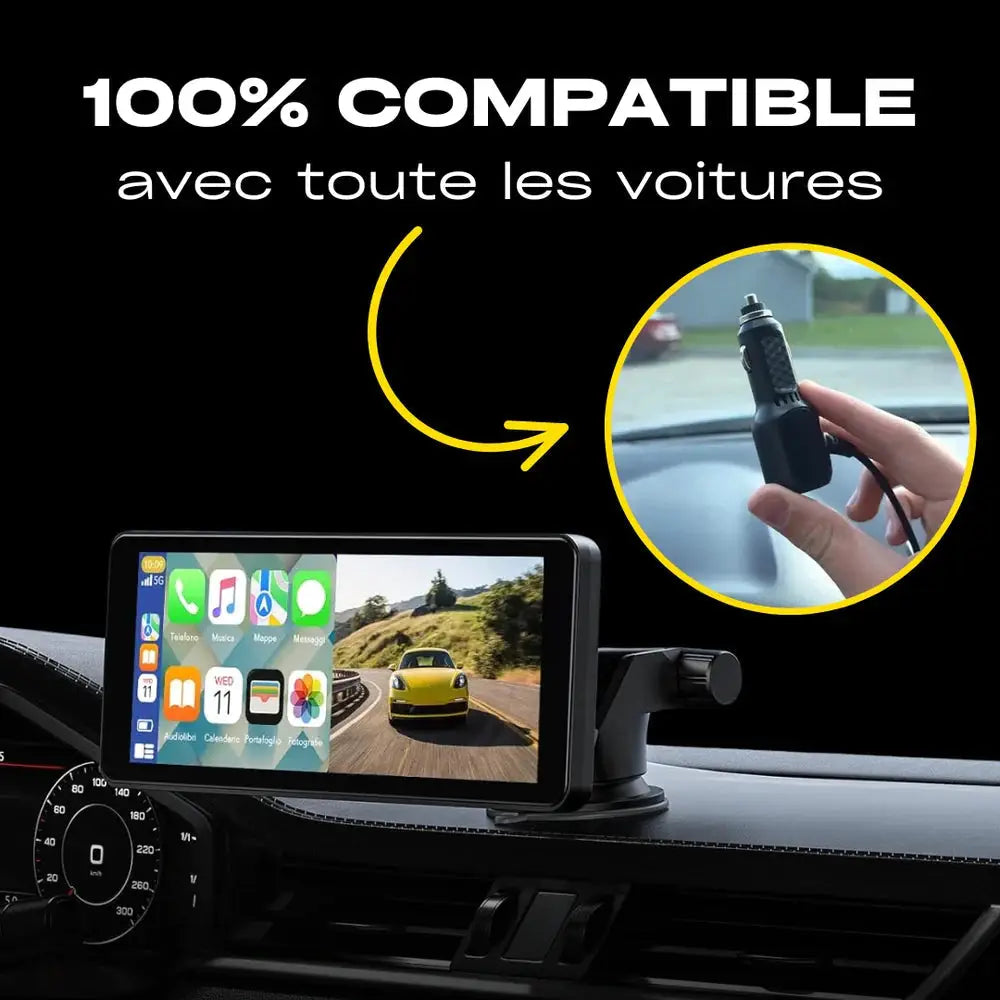 CARPLAY - Écran multimédia avec Camera intégrée