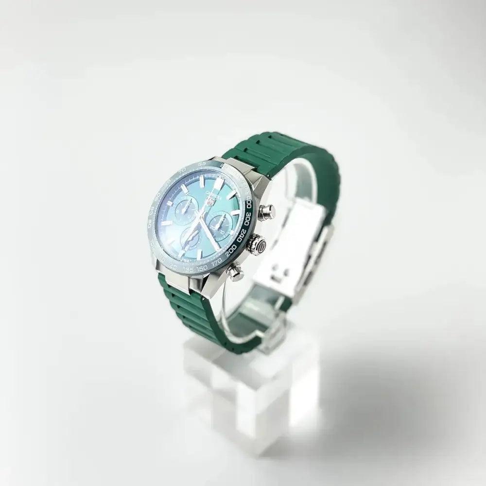 Carrera Chronograph 44mm Green - Passeport Cases