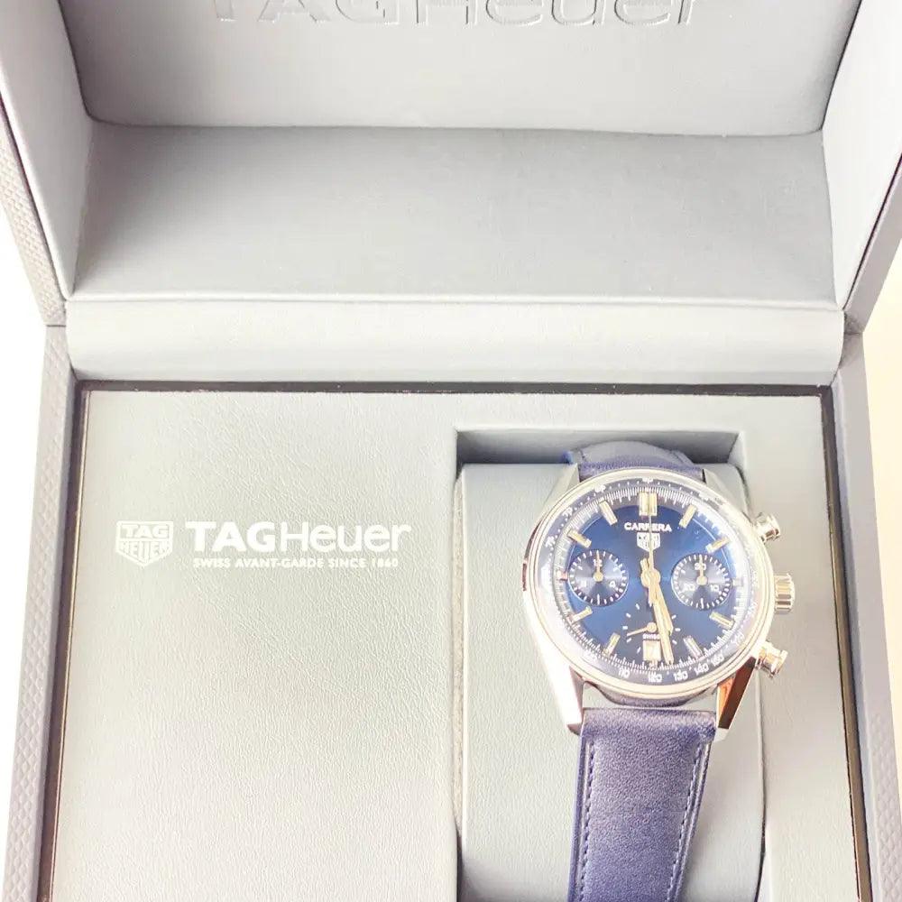 Carrera Chronograph Automatic 39 Mm Blau - Passeport Cases