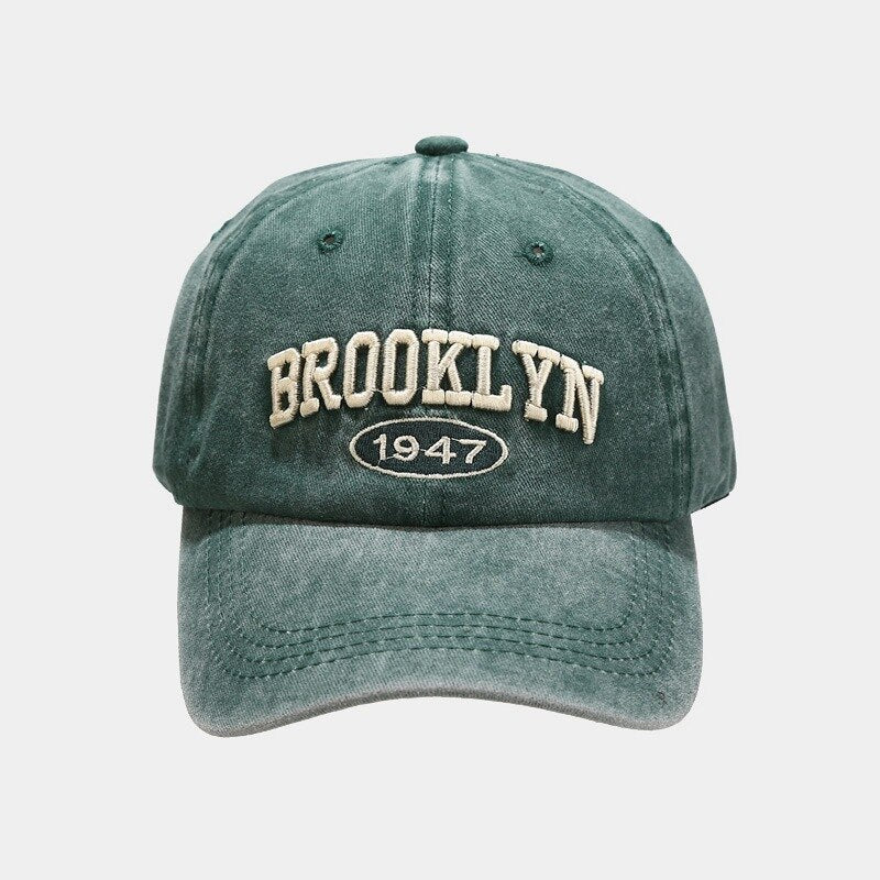 Casquette Trucker Vintage Chic en Kaki, Noir et Vert