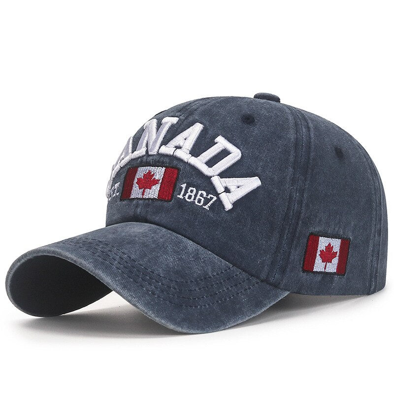 Casquette Canada Vintage Unisexe - Style Sportif et Ajustable