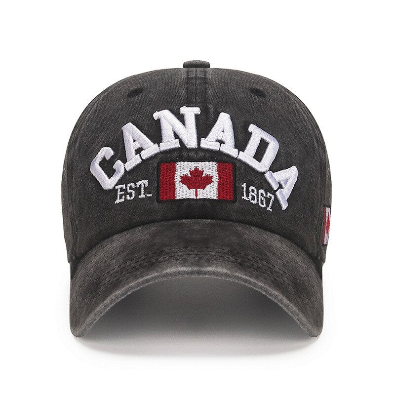 Casquette Canada Vintage Unisexe - Style Sportif et Ajustable