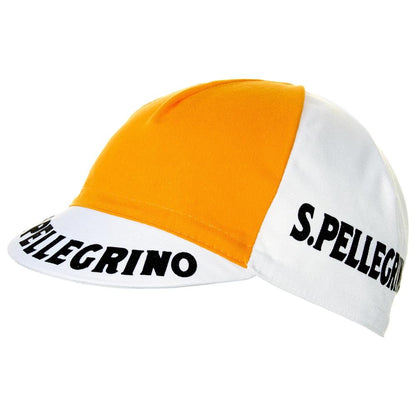 Casquette Cycle Vintage Jaune et Blanc - Style Rétro Incontournable