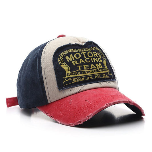 Casquette Motocross Vintage en Coton Adjustable