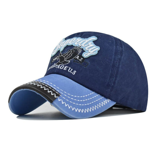 Casquette Ouvrier Bleu Vintage