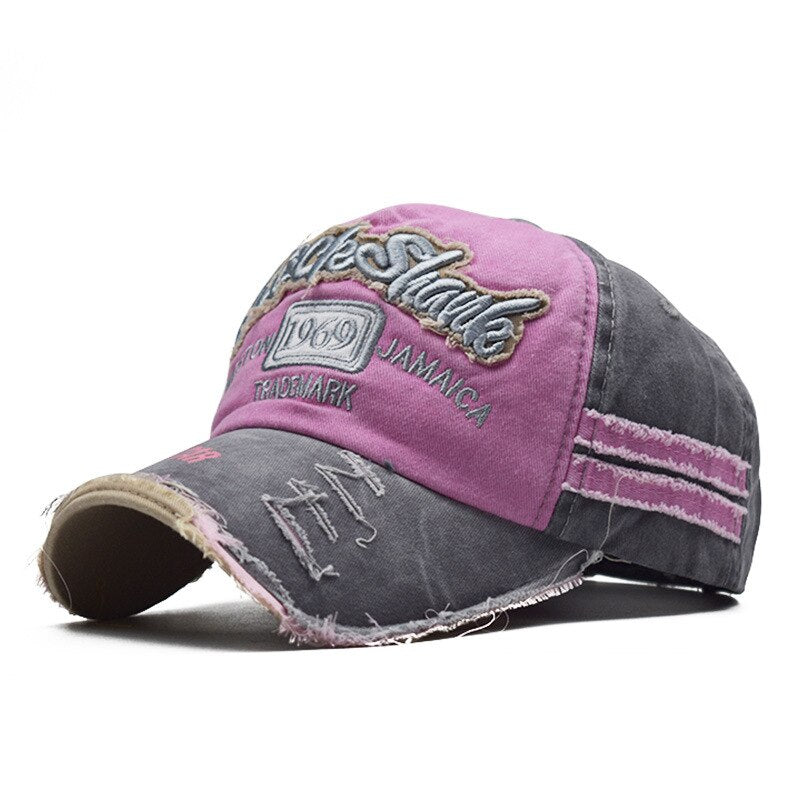 Casquette Polo Vintage Unisexe en Coton avec Aération