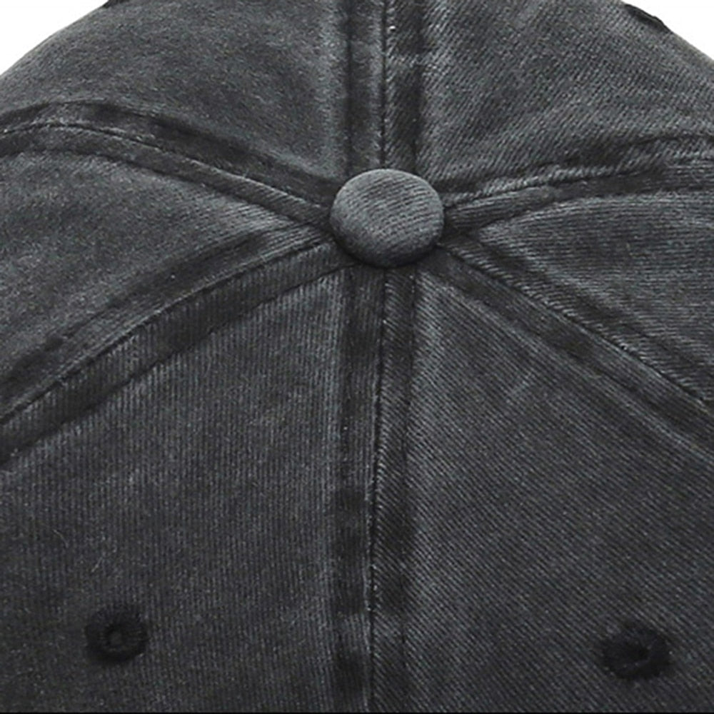 Casquette Vintage Rétro Noire pour un Style Élégant et Confortable