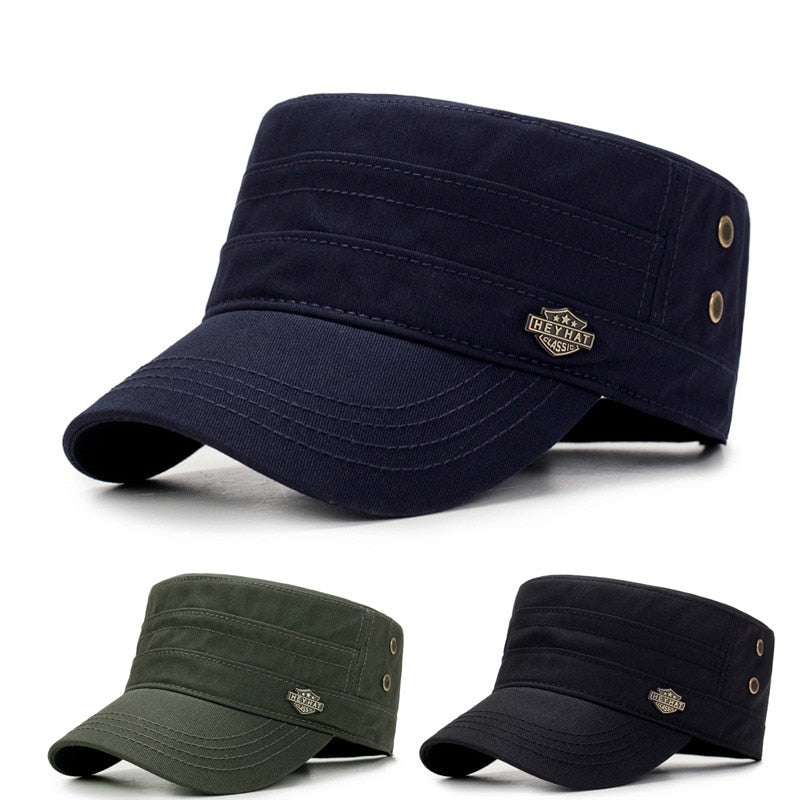 Casquette Vintage Chic au Style Militaire