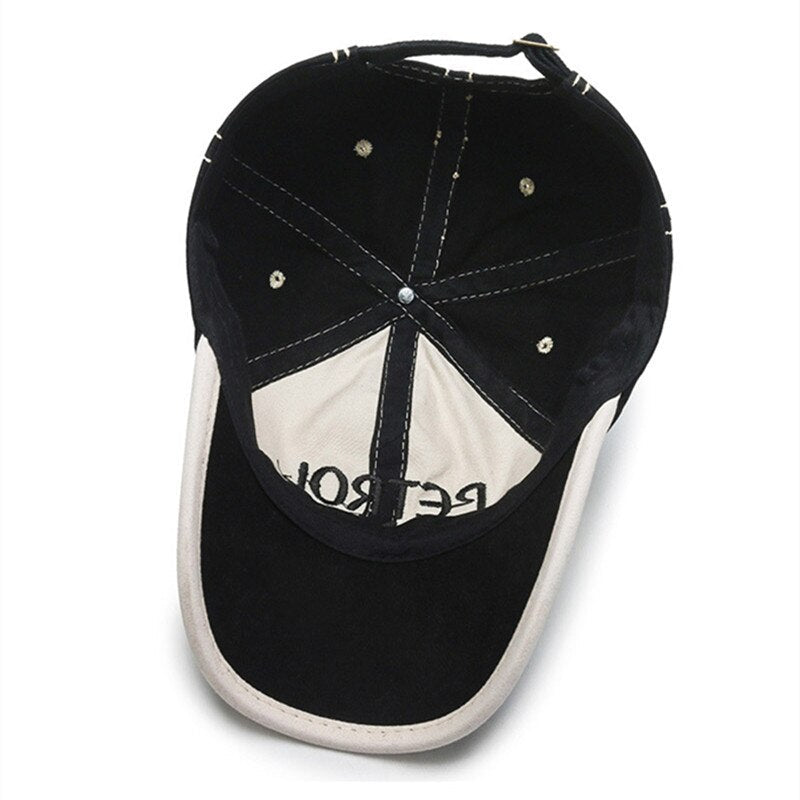 Casquette US Hip Hop Vintage Ajustable en Coton