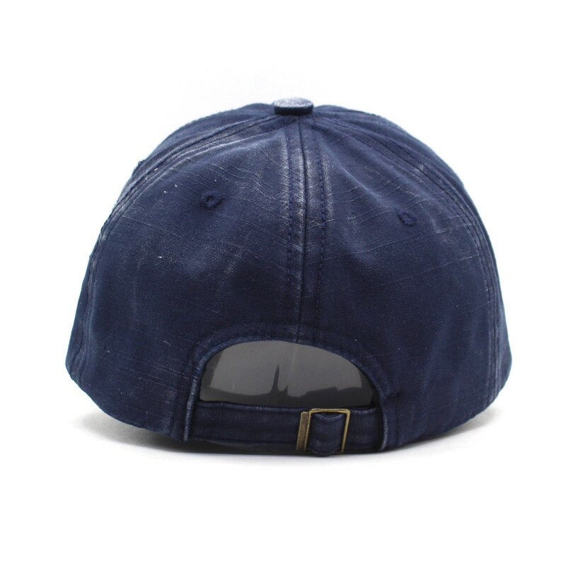 Casquette Vintage Bleue Marine - Élégance et Fonctionnalité