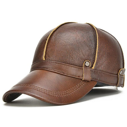 Casquette Vintage en Cuir pour Homme