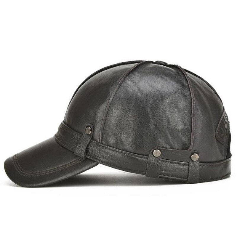 Casquette Vintage en Cuir pour Homme