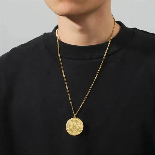 Chaine Médaille Or Homme - Passeport Cases