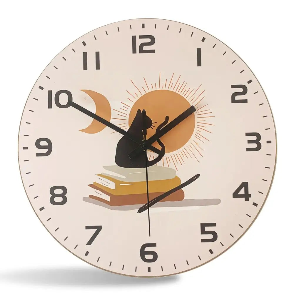 Chat Horloge - 40cm