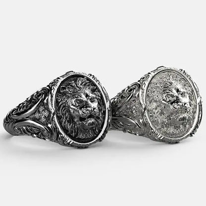 Chevalière bague lion argent brutale By Art Caribe - Passeport Cases